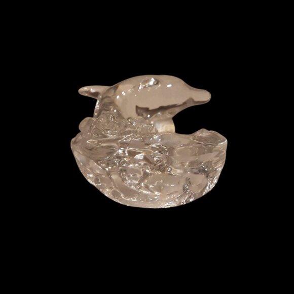 Princess House Dolphin Lead Crystal "Wonders Of The Wild". Made In Germany - Picture 5 of 5